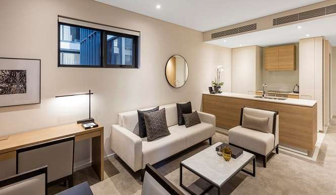 Skye Hotel Suites Parramatta Cameră foto A typical apartment at The Standard